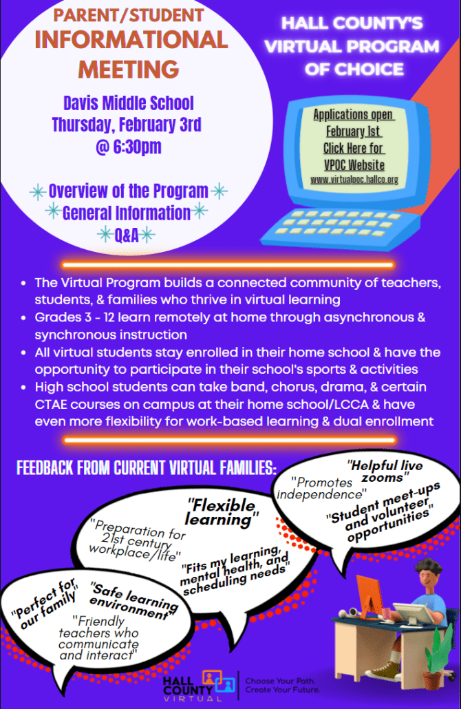Hall County Virtual Program of Choice Chicopee Woods Elementary